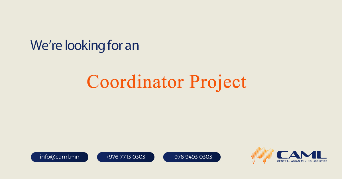 We are hiring a Coordinator Project