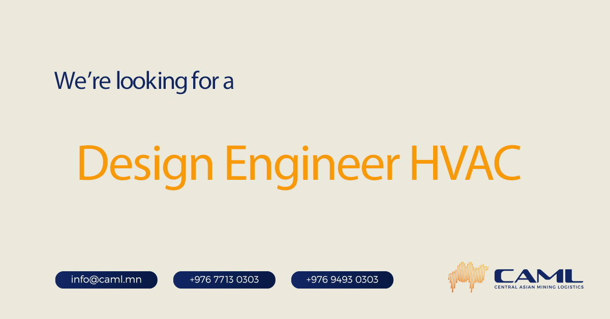 We are hiring a Design Engineer HVAC