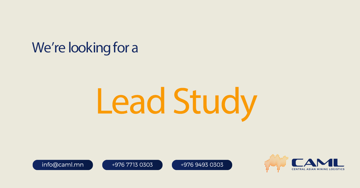 We are hiring a Lead Study