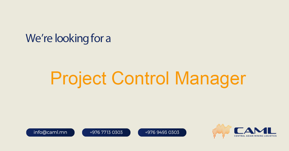 We are hiring a Project Control Manager