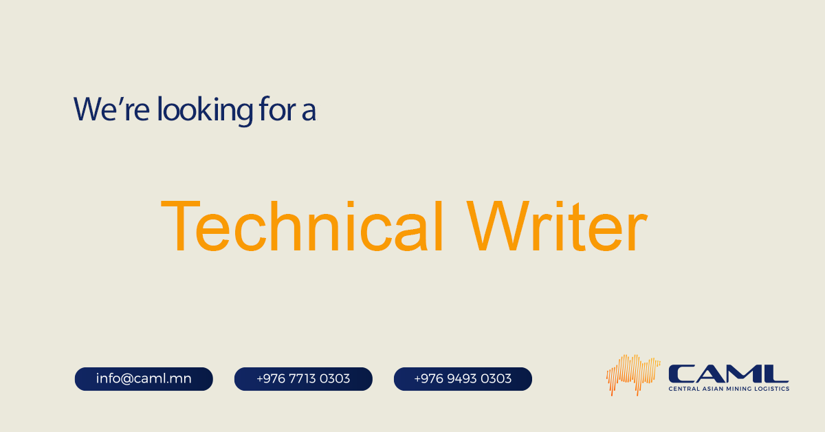 We are hiring a Technical Writer