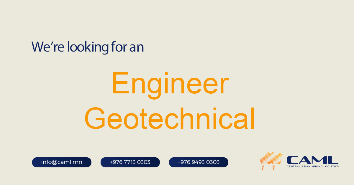 We are hiring an Engineer Geotechnical