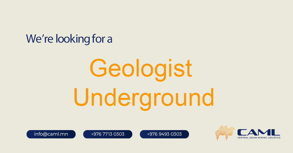 We are hiring a Geologist Underground