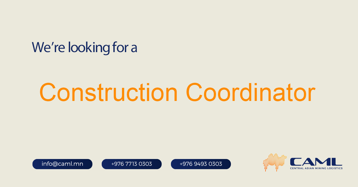 We are hiring a Construction Coordinator