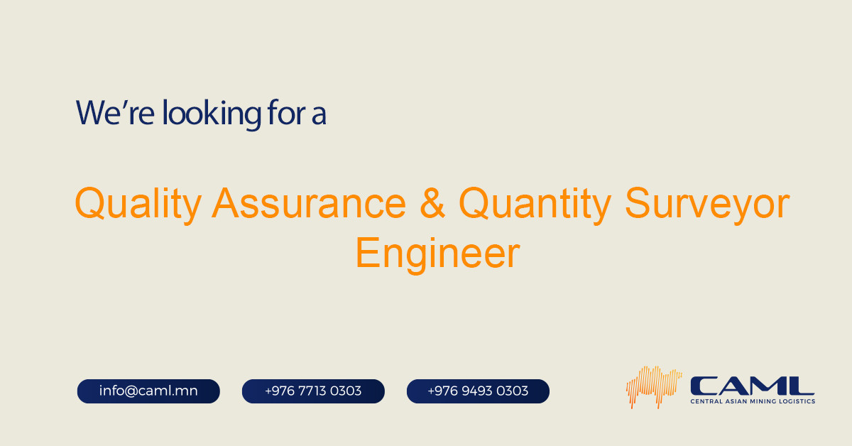 We are hiring a Quality Assurance & Quantity Surveyor Engineer